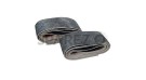 Royal Enfield GT and Interceptor 650 RH-LH Grip Leather Wrap Pair Rusty Grey - SPAREZO